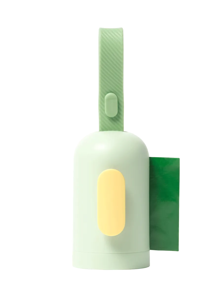 Poop Bag Dispenser with 15 Bags