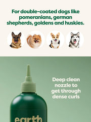 3-in-1 Deshedding Dog Shampoo: Loosens, Strengthens & Nourishes