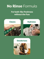 Waterless Foam Dog Shampoo - No-Rinse Cleanser for All Coat Types