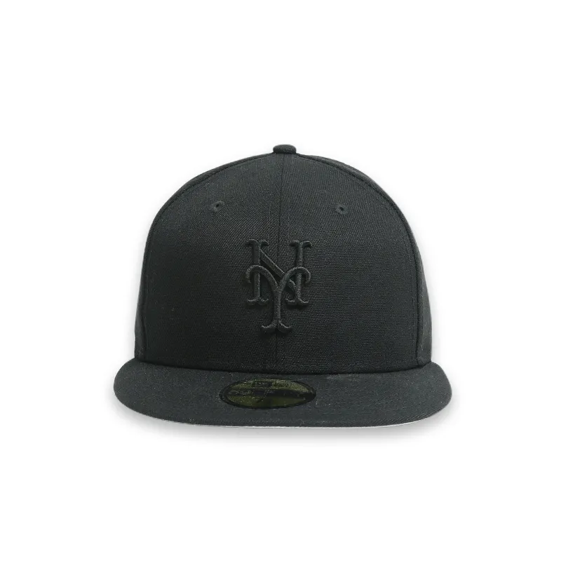 [11591131] New Era New York Mets Blackout Basic 59FIFTY Fitted Hats