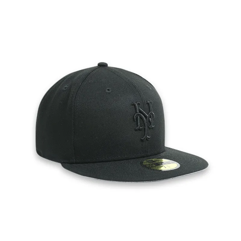 [11591131] New Era New York Mets Blackout Basic 59FIFTY Fitted Hats