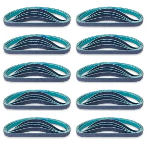 3/8” x 13” - 80 Grit Zirconia Sanding Belt for Air Sanders (50 Pack)