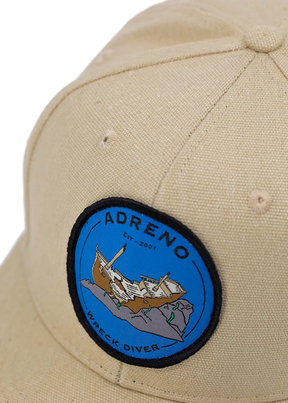 Adreno Bonza Snapback Cap - Woven Shipwreck Badge