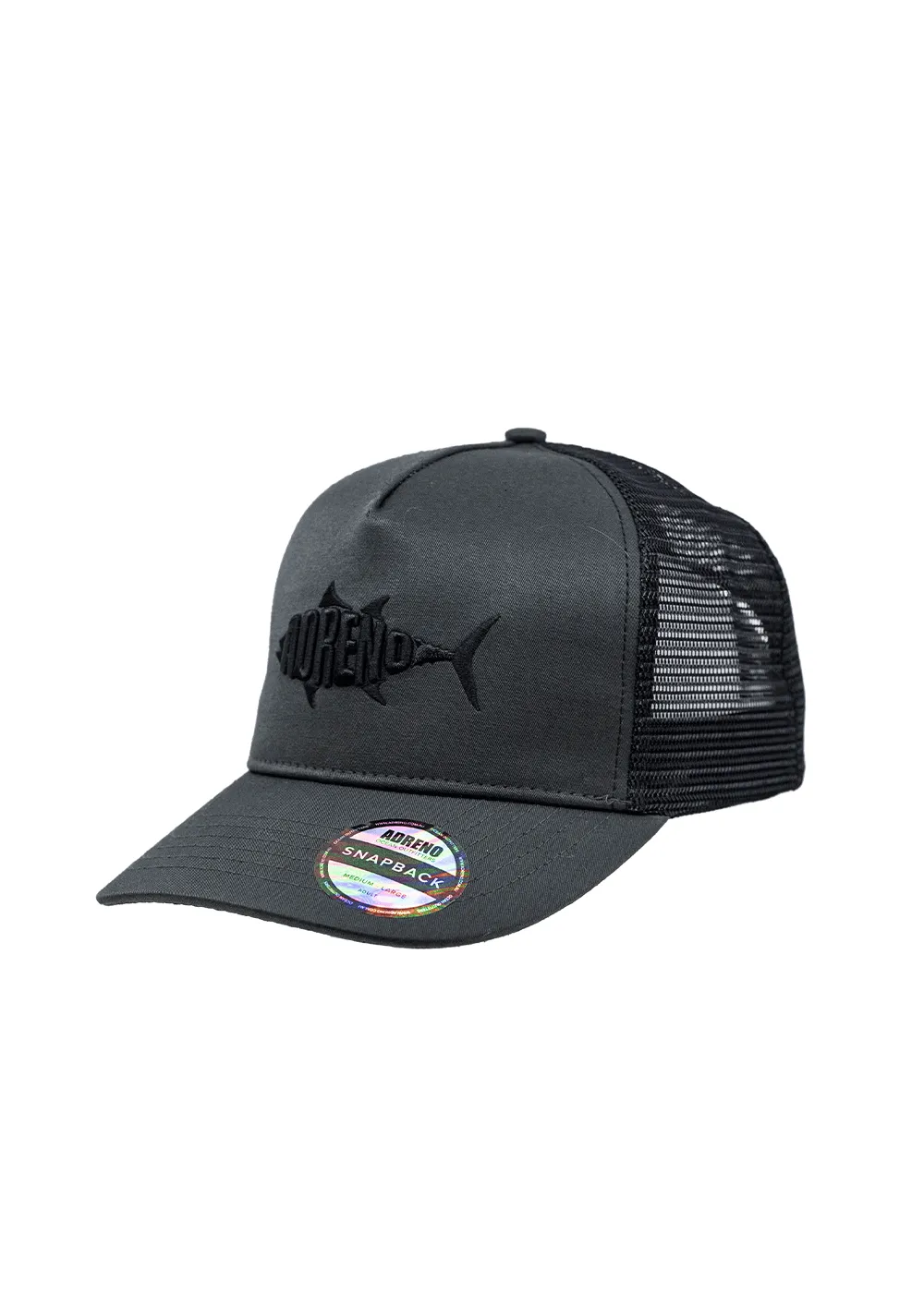 Adreno Cobber Snapback Trucker Cap - Embroidered Logo Tuna