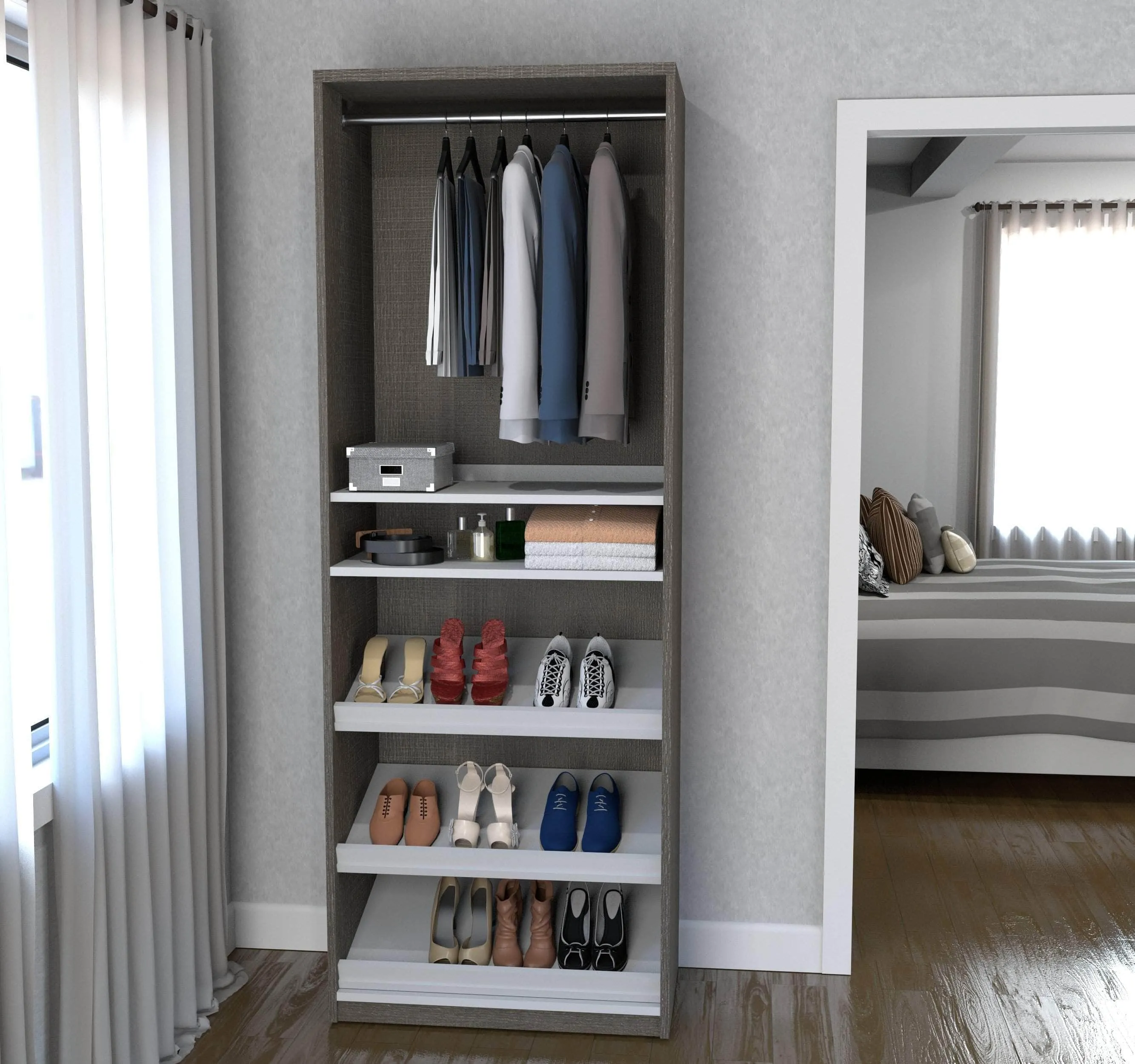 Cielo 29.5” Closet Organizer - Available in 2 Colours