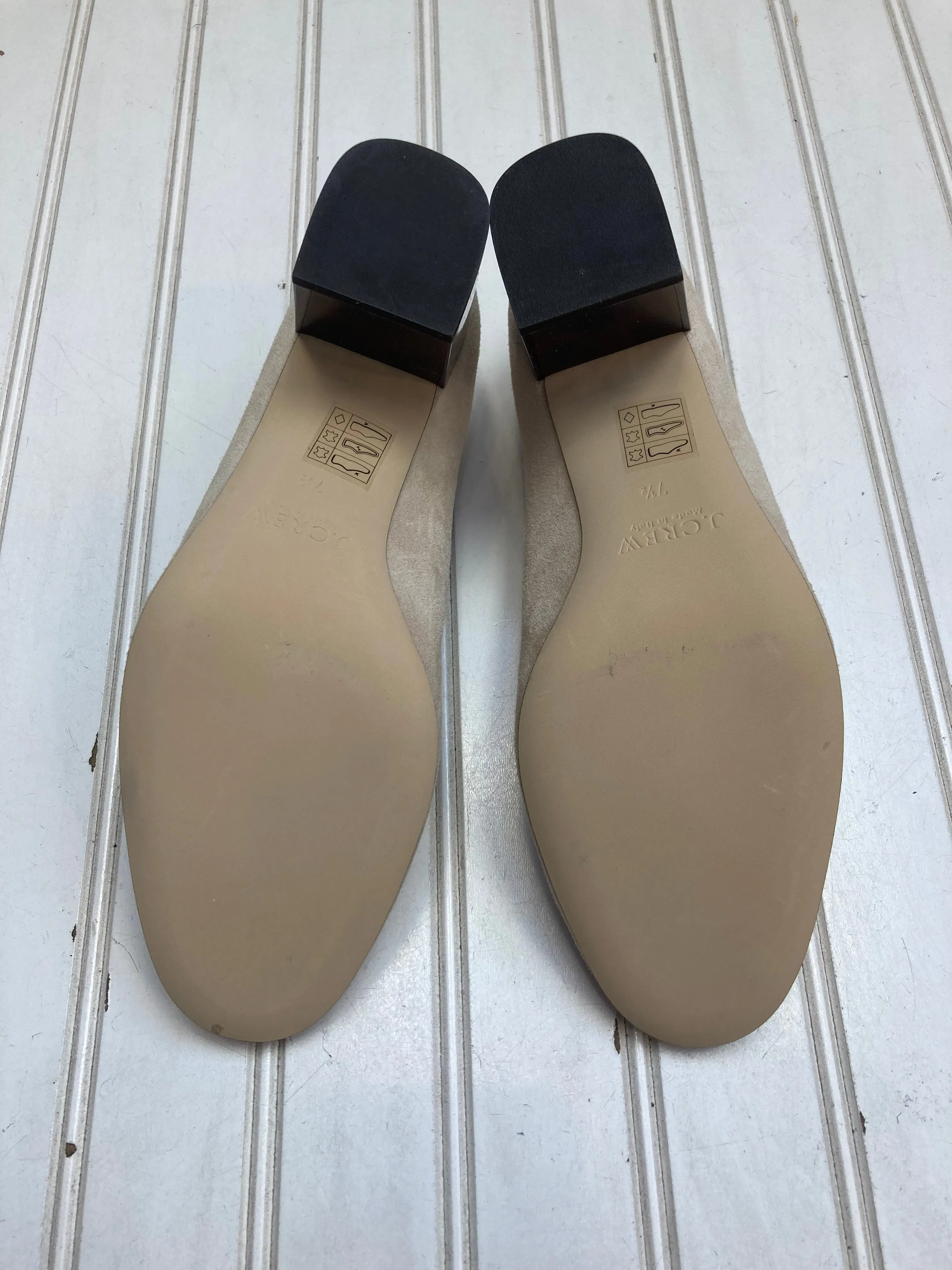 Cream Shoes Heels Block J. Crew, Size 7.5