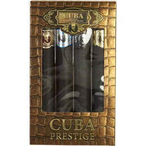 CUBA VARIETY by Cuba 4 PIECE VARIETY-PRESTIGE SET-INCLUDES CLASSIC, BLACK, PLATINUM & LEGACY AND ALL ARE EDT SPRAY 1.17 OZ