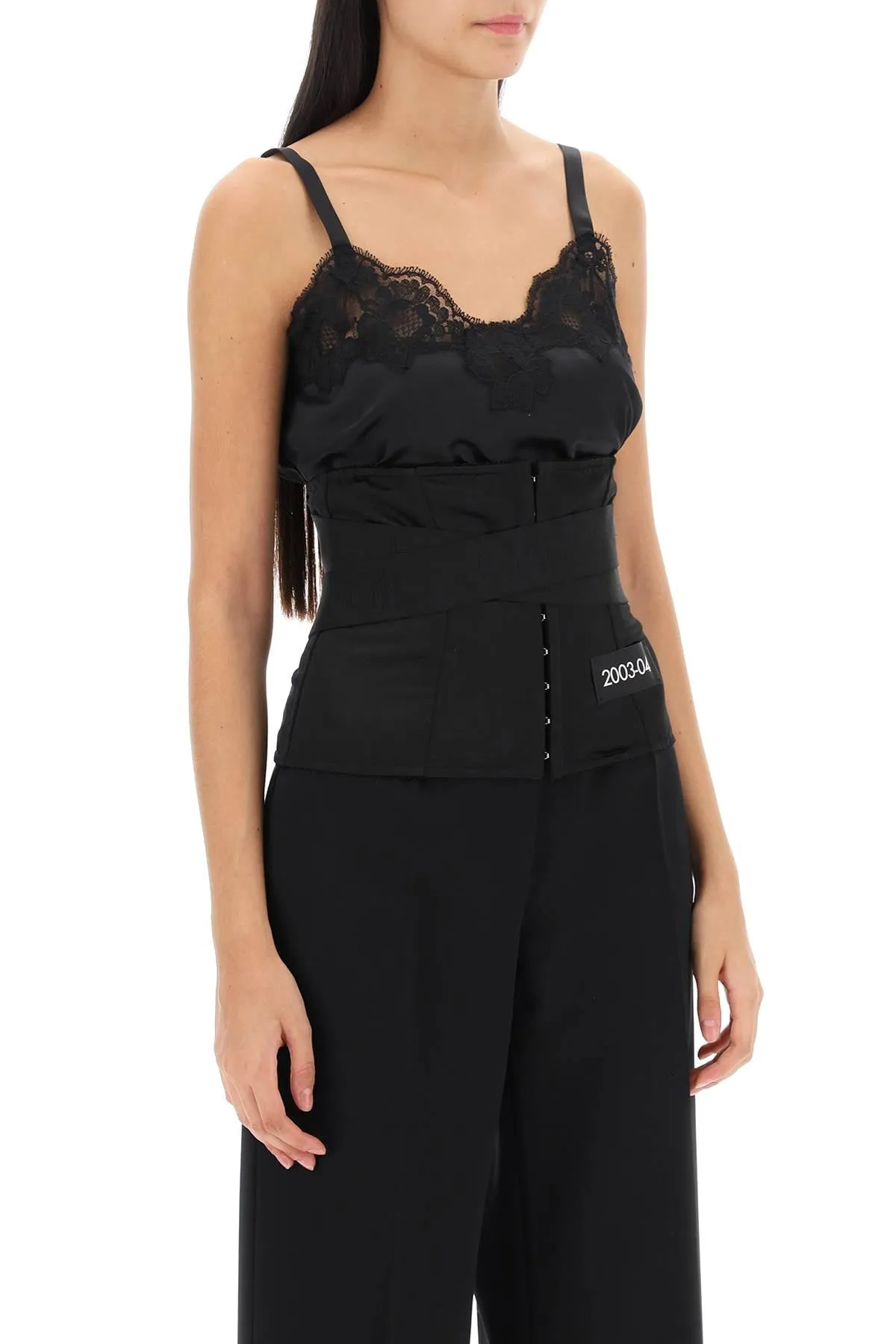 Dolce & gabbana bustier with elastic logo bands