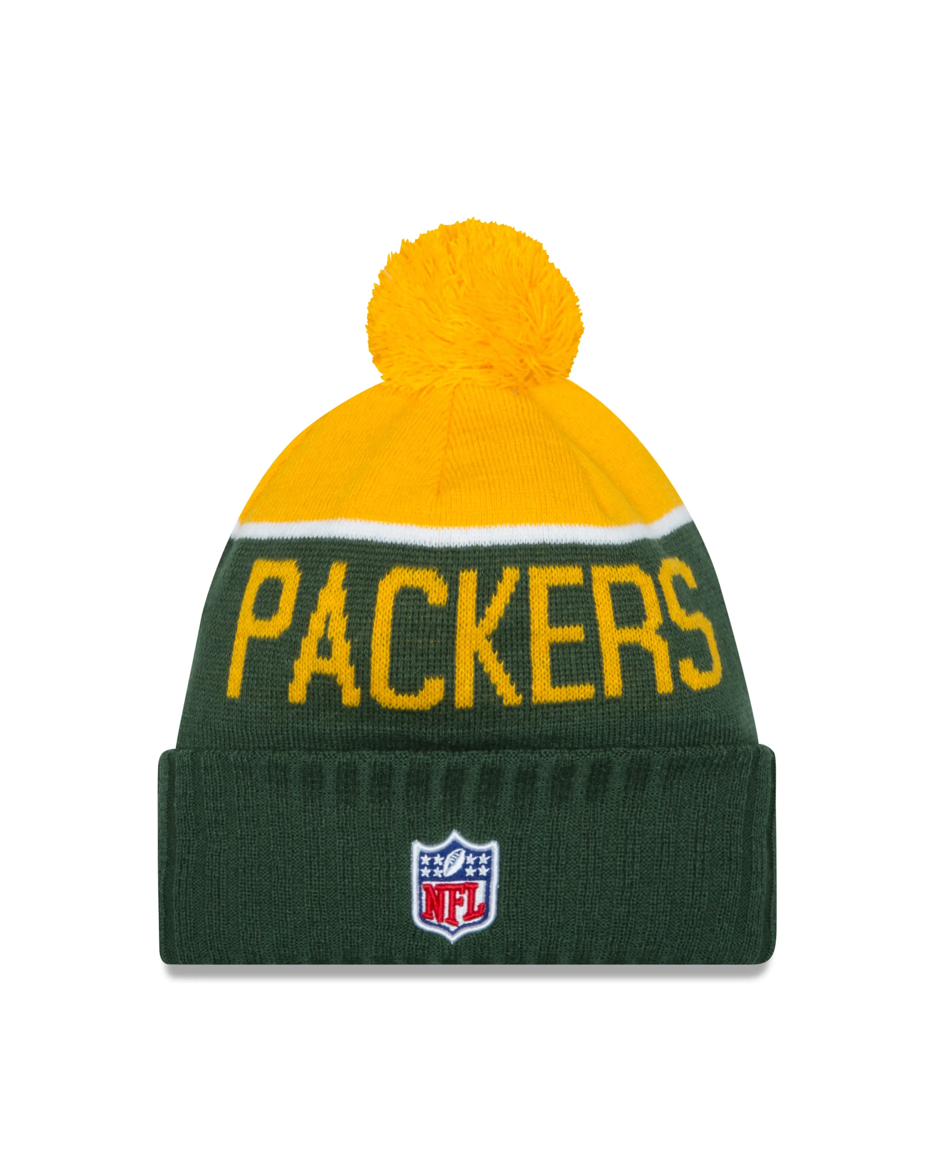 Green Bay Packers Sport Knit Cuffed Pom Knit Cap / Beanie