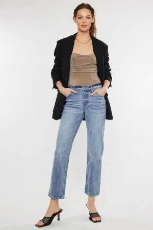 High Rise Slim Straight Jeans (KanCan)