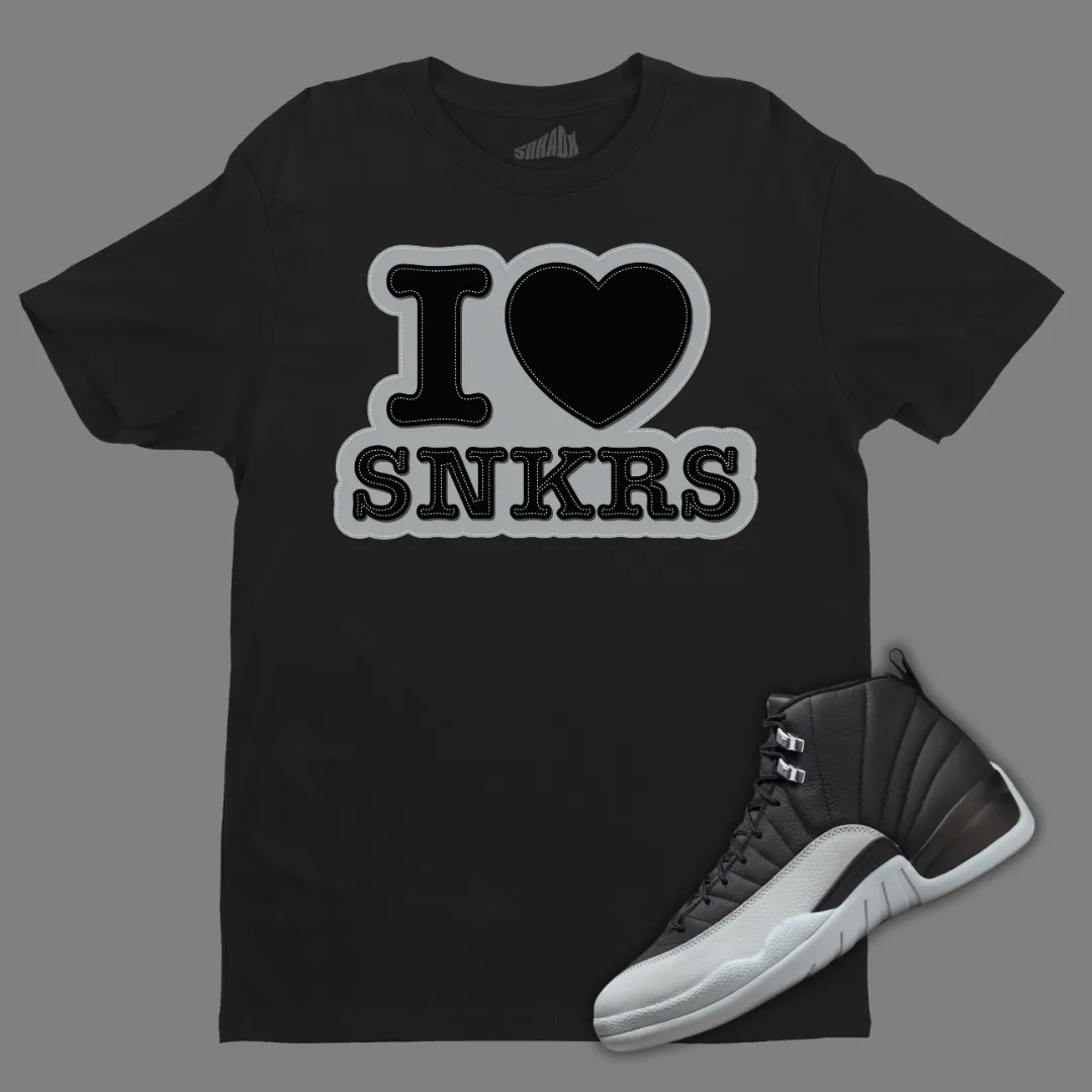 I Love Sneakers T-Shirt Matching Jordan 12 Barons