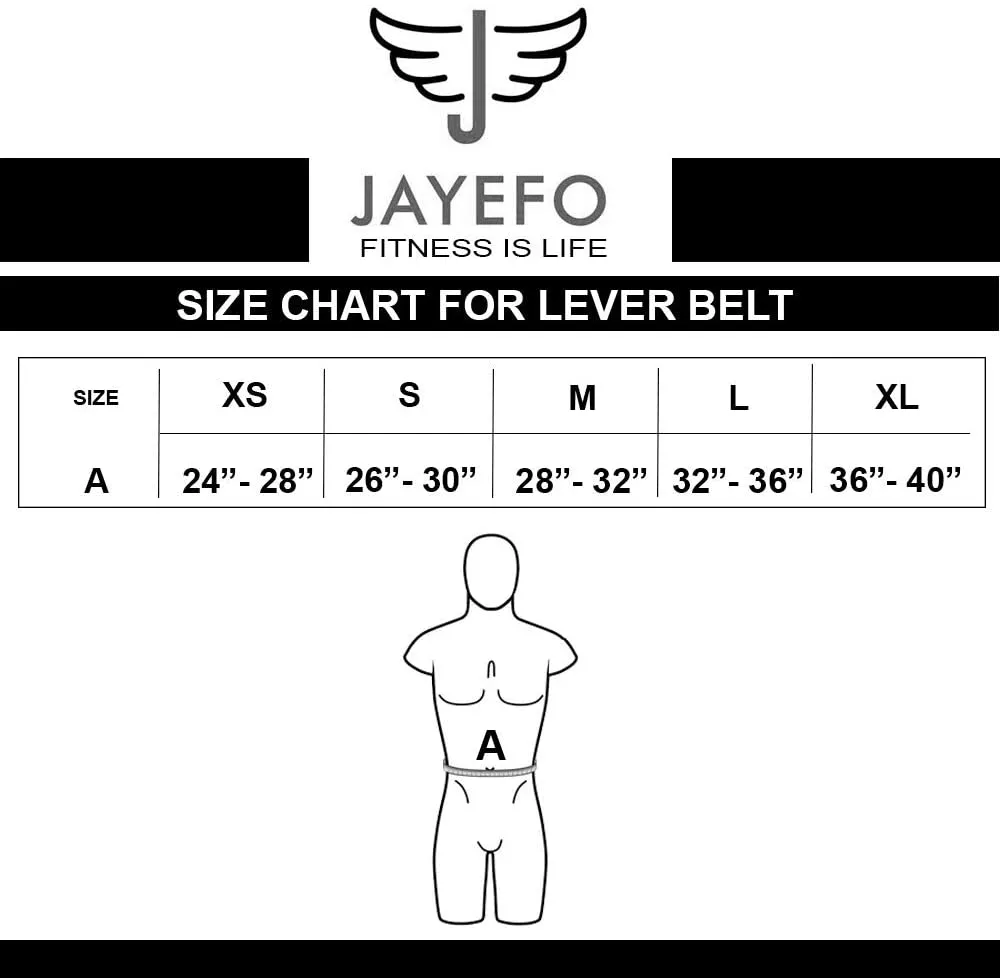 Jayefo Sports Leather Weight Lifting Lever Belt for Powerlifting IPF Buckle Men & Women Strongman 10MM Workout Deadlifts