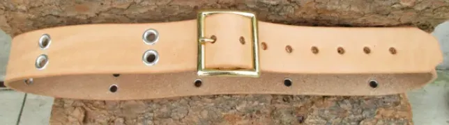 Leather Belt w/Eyelets