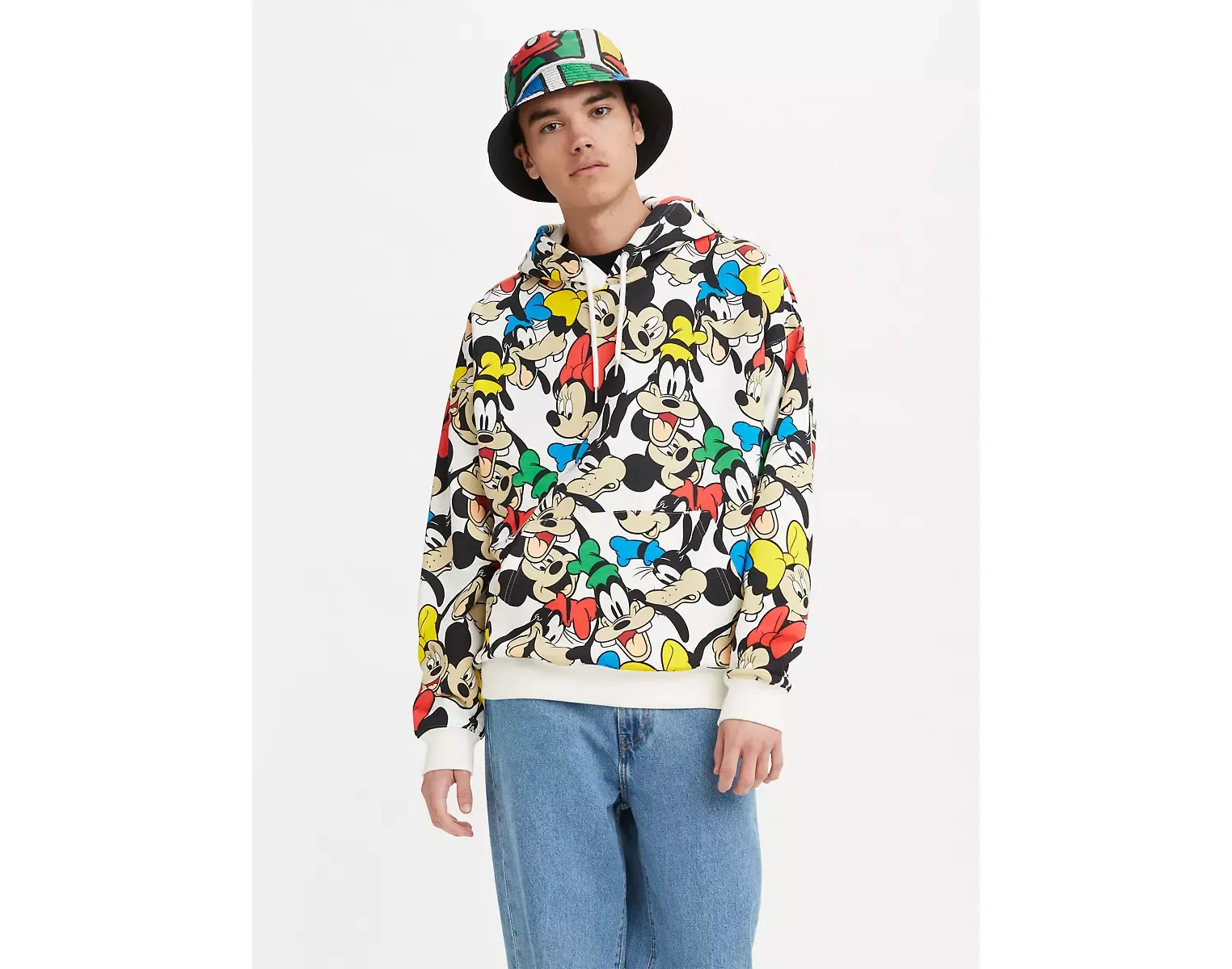 Levi's x Disney Characters Print Hoodie Size Large