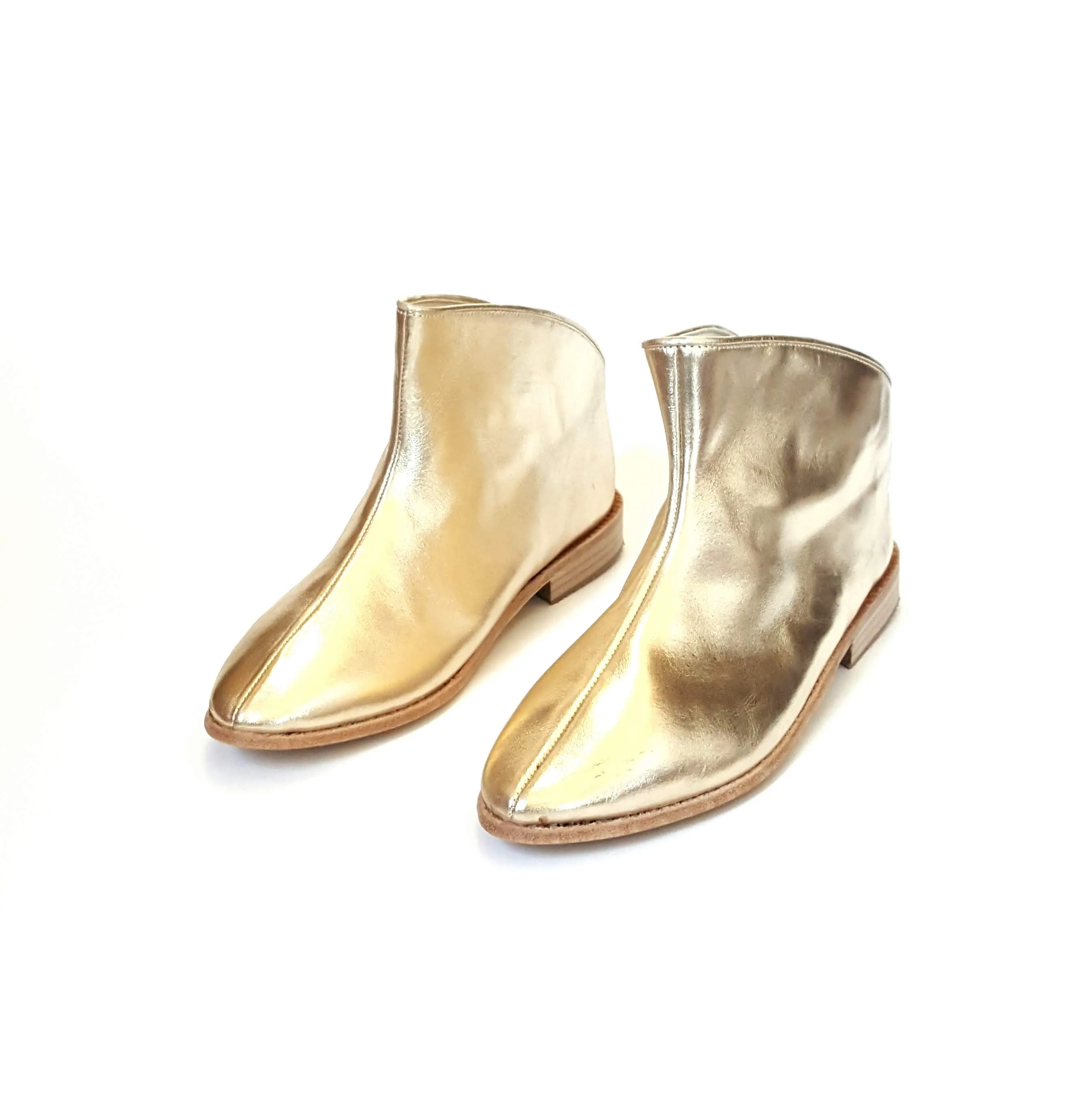 Metro Boots in Gold