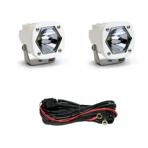 S1 White LED Auxiliary Light Pod Pair - Universal