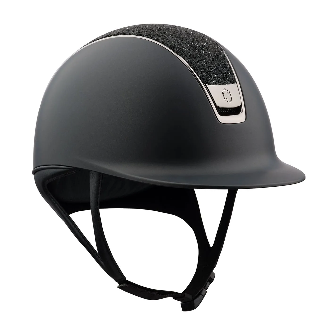 Samshield V2 Black Shadowmatt Riding Hat with Crystal Top