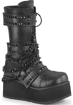 TRASHVILLE-138 [Black] | PLATFORM BOOTS [PREORDER]