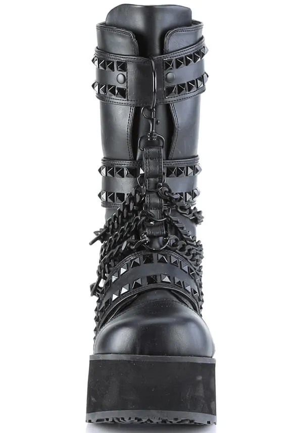 TRASHVILLE-138 [Black] | PLATFORM BOOTS [PREORDER]