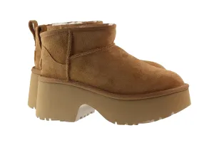 Ugg Boots Womens Classic Ultra Mini New Heights Boot Chestnut