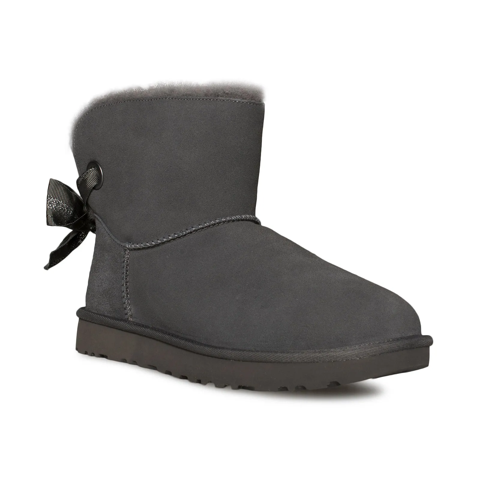 UGG Customizable Bailey Bow Mini Charcoal Boots - Women's