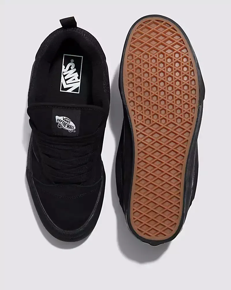 Vans Knu Skool Shoe Black/Black Mens Sizing