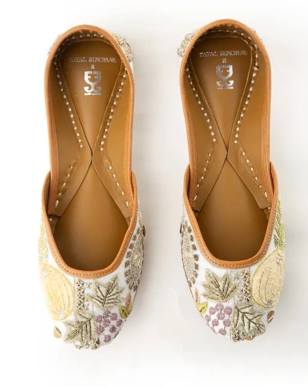 Vineyard Walks : Juttis - Payal Singhal x Fizzy Goblet - Limited Edition